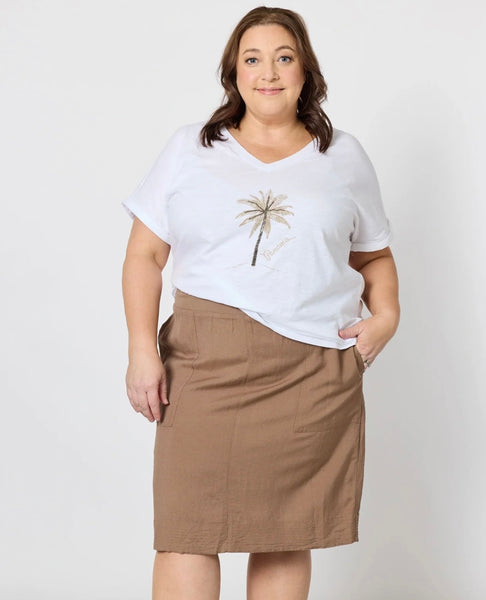 Gordon Smith Coconut Palm White Tee 48225