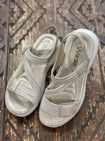 Wilde Sannah Gold Shimmer Sandal
