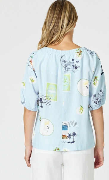 Gordon Smith Destination Top Pale Blue 48272