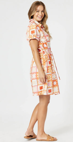 Threadz Corfu Print Mango Dress 48042