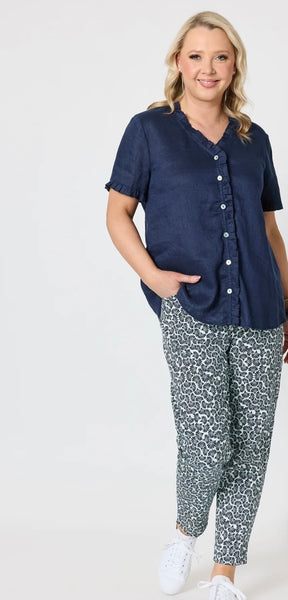 Gordon Smith Oasis Print Navy Pant 49623