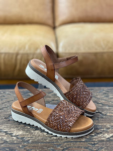 Zeta Lisa Cuero Rafia Sandal
