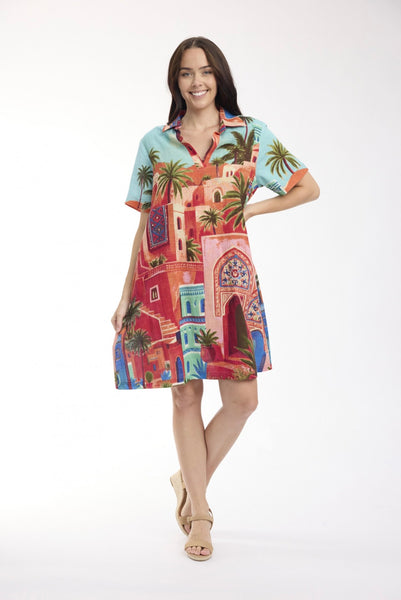 Orientique Rabat Boxy Collar Dress 21885R