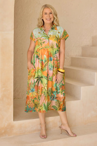 Pure Cotton Co St.Thomas Dress Wild Jungle VPCD500