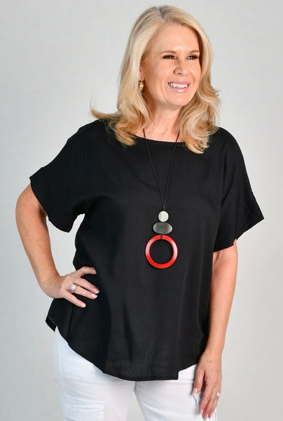 Bodacious Nora Top Black VBLT399