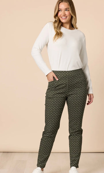 Gordon Smith Kelly Print Pant Khaki 48723