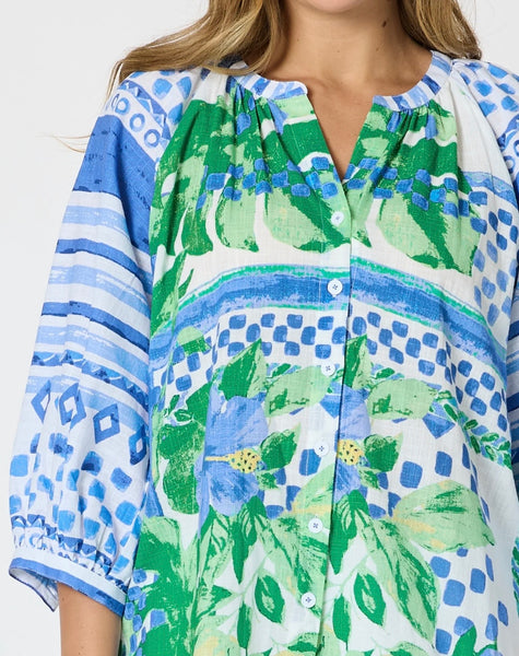 Threadz Limoncello Print Top 50198