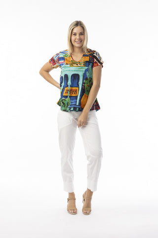 Orientique Oasis VNeck Contemporary TShirt 23098O