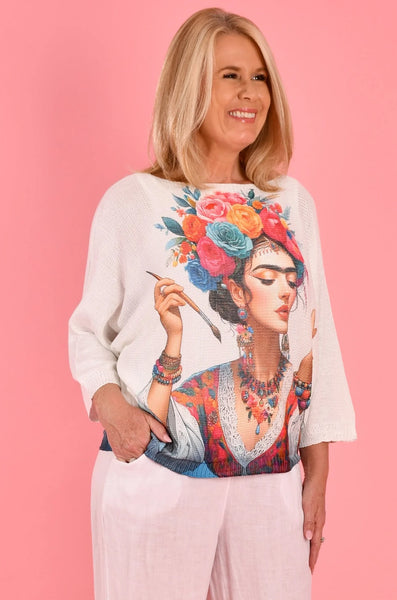 La Sofia Knit Top Artist Frida VLST050