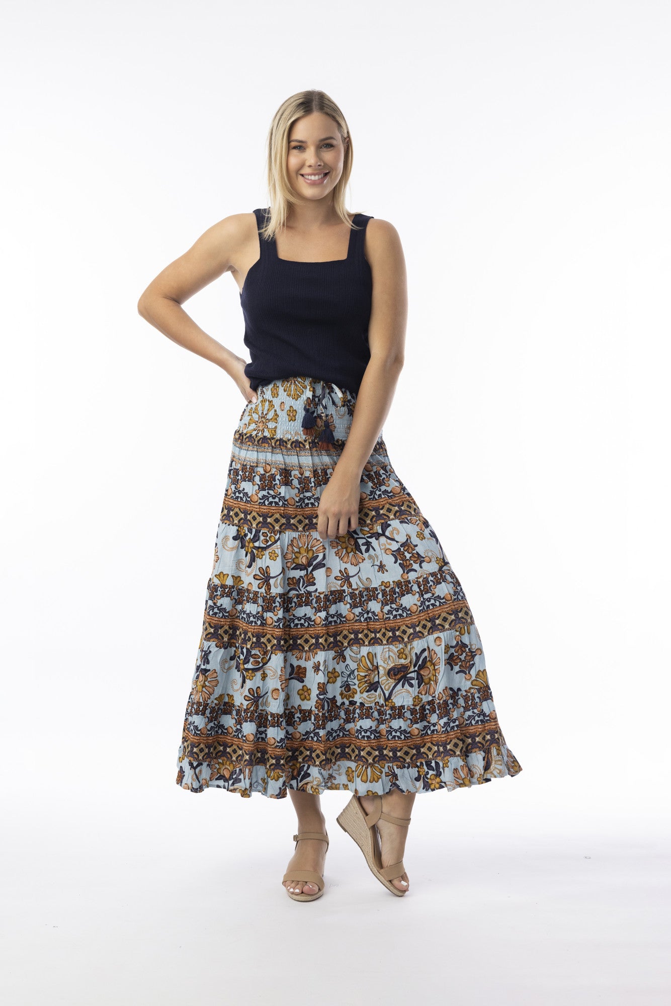 Orientique Macieo Blue Skirt/Dress 6502