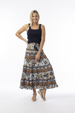 Orientique Macieo Blue Skirt/Dress 6502