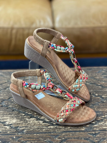 CC Resorts Ursa Tan Multi Wedge