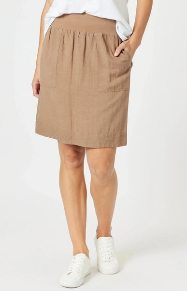 Gordon Smith Stitch Hem Nutmeg Skirt 48105