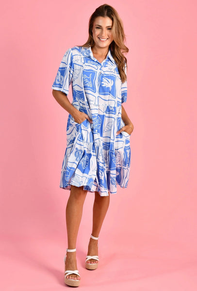 Go Girl Victoria Dress Kingfisher Blue VGLD170